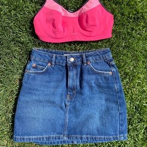 Topshop Denim Skirt